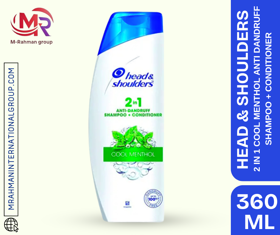 Head & Shoulders 2 in 1 Cool Menthol Anti Dandruff Shampoo + Conditioner(360ml)