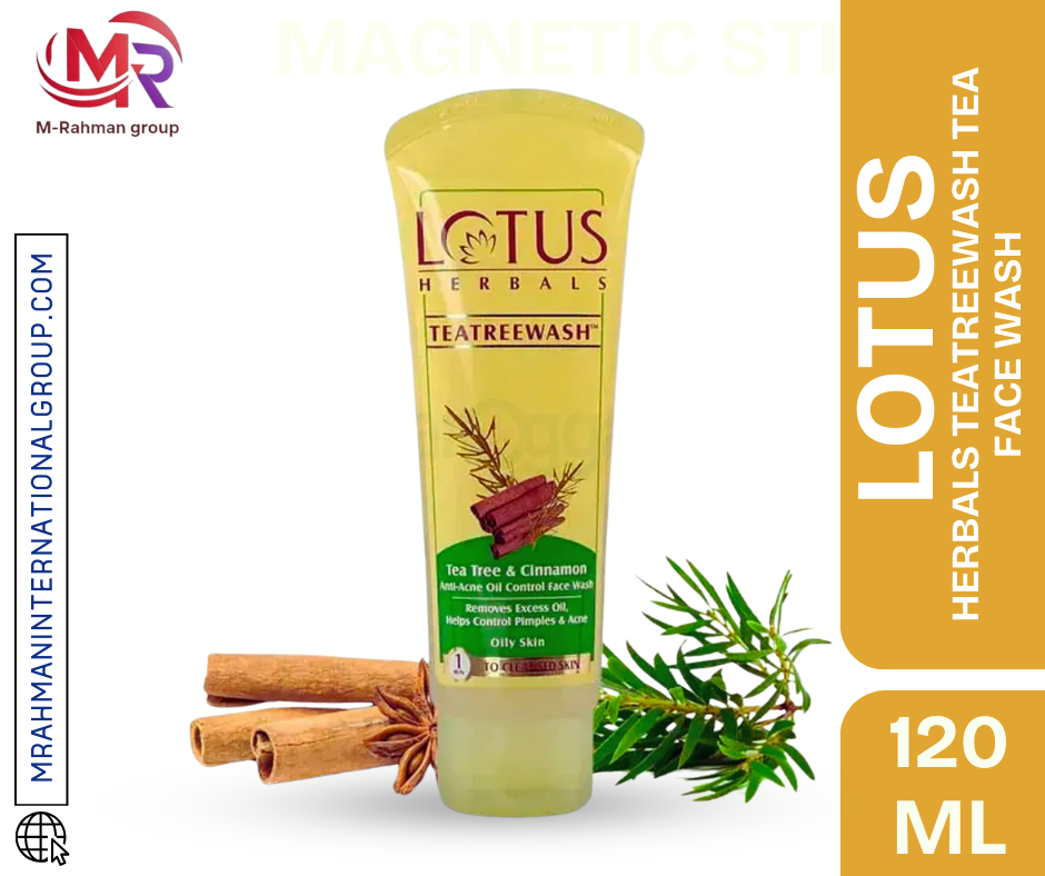 Lotus Herbals TEATREEWASH Tea Tree & Cinnamon Anti-Acne Oil Control Face Wash 120ml