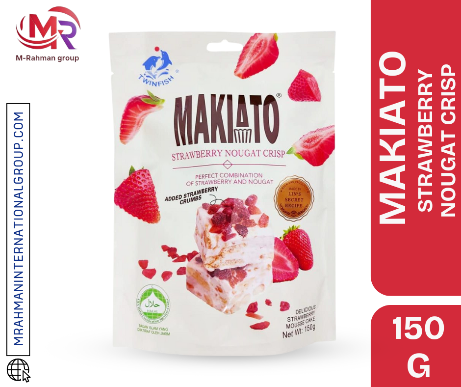 Makiato Strawberry Nougat Crisp (150g)